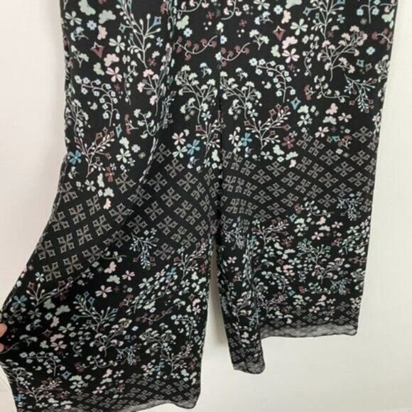 Ted Baker Marcila Hazel High Neck Wide Leg Floral Print Jumpsuit Black US 2 - Picture 7 of 13